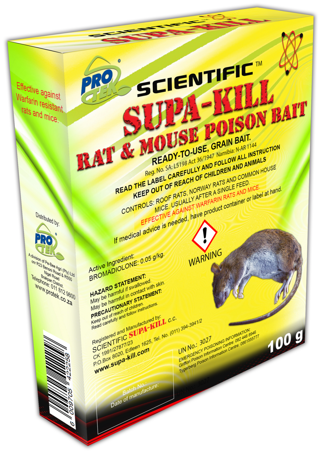 Supa Kill Rat Poison Grain Bait 100g